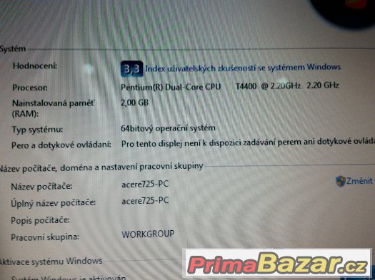 Acer eMachines E725 – fotografie 5