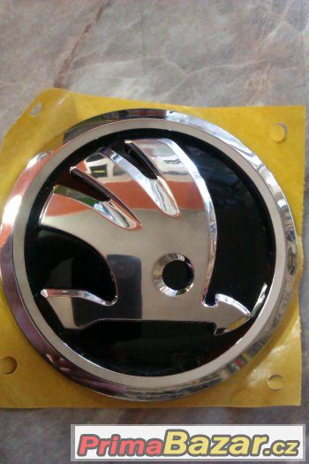 nove znaky  loga skoda auto prumer 9cm leskly – fotografie 1