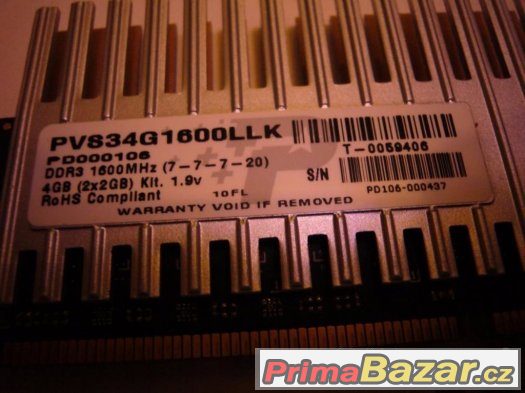 4096 DDR3 Patriot (2x2GB) 1600MHz – fotografie 3
