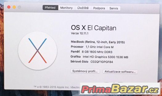 Macbook 12 Gold, 8GB RAM, 256GB SSD – fotografie 3
