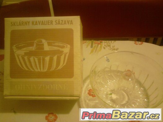 Prodám novou skleněnou bábovky,kompotové misky – fotografie 1