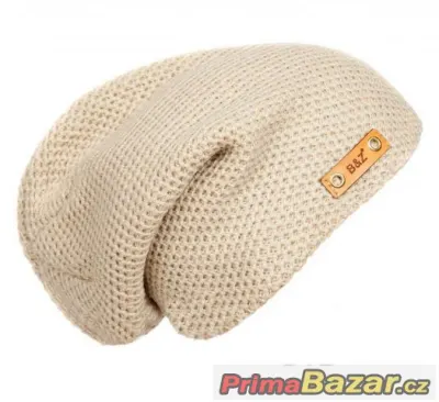 Pletená čepka-béžové barvy-Unisex