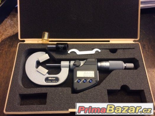 Prodám nový digitální mikrometr - viz foto. 10-25mm  - 0,001 – fotografie 1