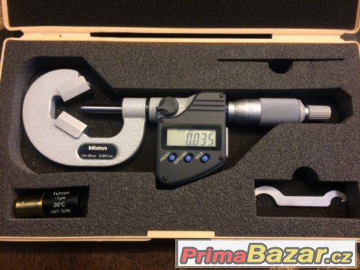 Prodám nový digitální mikrometr - viz foto. 10-25mm  - 0,001 – fotografie 4