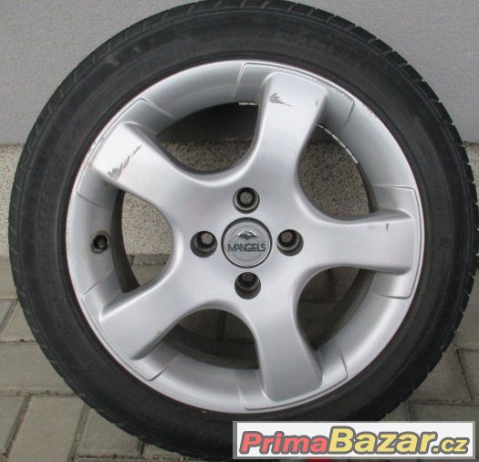 Alu kola MANGELS, 4x100,15", Brasil., pneu 195/50R, 4 ks – fotografie 2