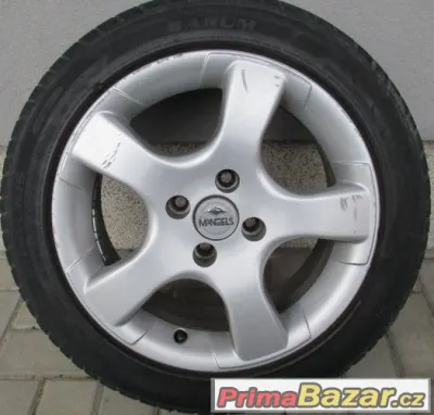 Alu kola MANGELS, 4x100,15", Brasil., pneu 195/50R, 4 ks