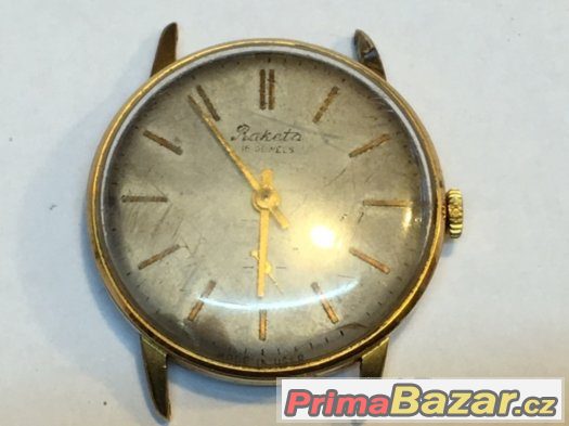 Prodám staré pozlacené Ruské hodinky RAKETA – fotografie 4