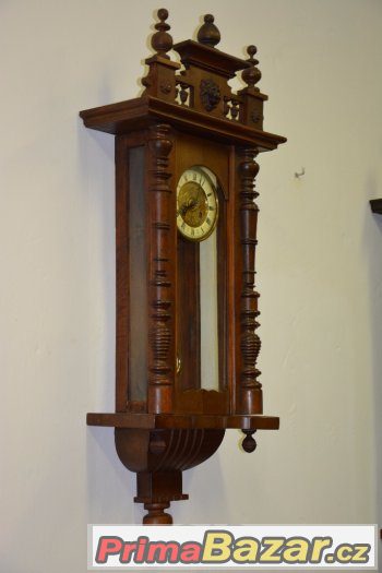 Starožitné řezbované hodiny DR Patent r 1895 – fotografie 4