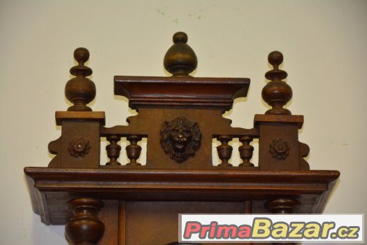 Starožitné řezbované hodiny DR Patent r 1895 – fotografie 5
