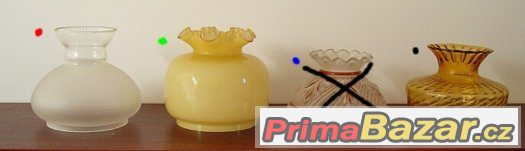 Stínítko - petrolejová lampa, petrolejka 19 kusů z 19. stol – fotografie 3