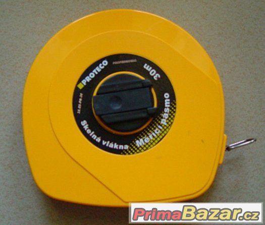 Pásmo 30 m, kladivo, lepidlo UV, adaptér, panty, sprcha – fotografie 1