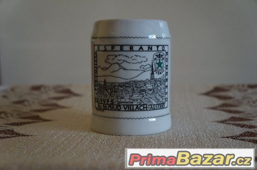 Keramický korbel s esperantským motivem – fotografie 1