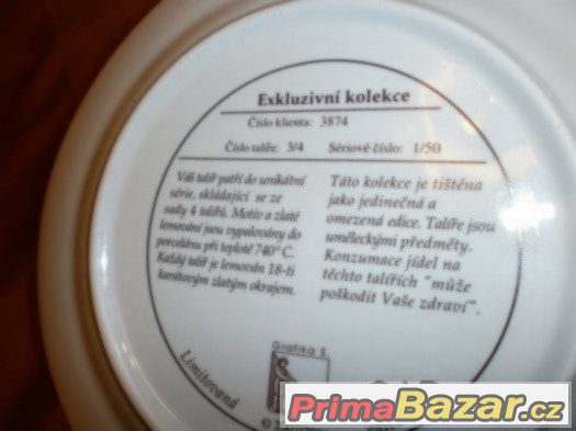 OZDOBNÝ TALÍŘ TRUTNOV -EXKLUZIVNÍ KOLEKCE – fotografie 2