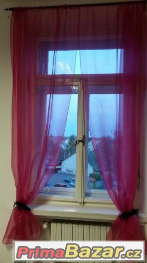 ružové třpytivé závesy – fotografie 1