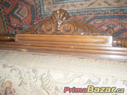 Starožitná sedačka sofa+křesla – fotografie 4