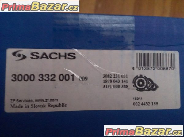 3dílná spojka Sachs škoda Octavia 1.9Tdi 66/81kw – fotografie 2