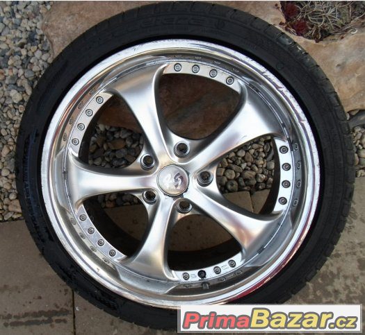 BMW - hliníková letní kola 18" typ RS - pneu 70% – fotografie 1
