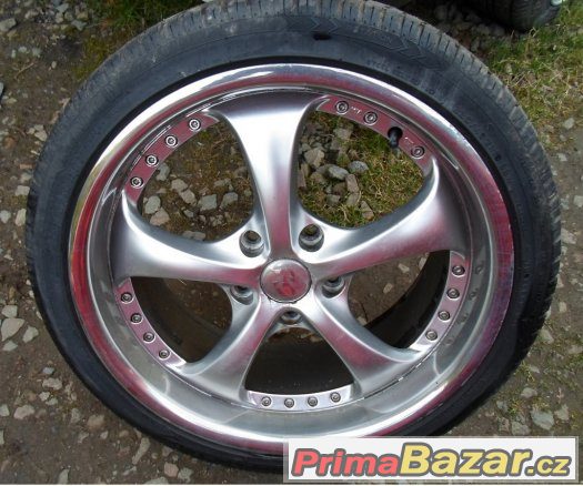 BMW - hliníková letní kola 18" typ RS - pneu 70% – fotografie 2