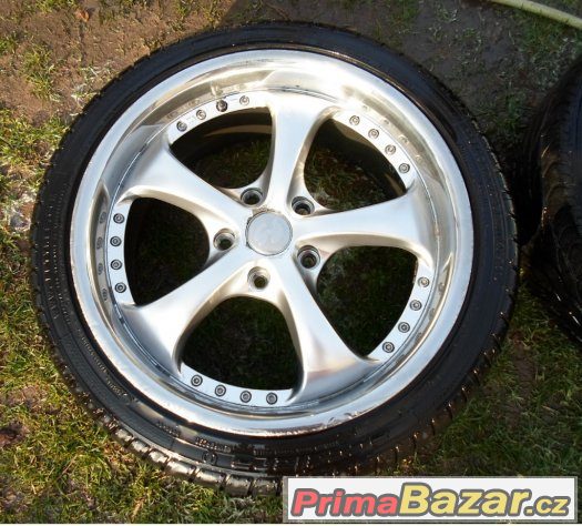 BMW - hliníková letní kola 18" typ RS - pneu 70% – fotografie 3
