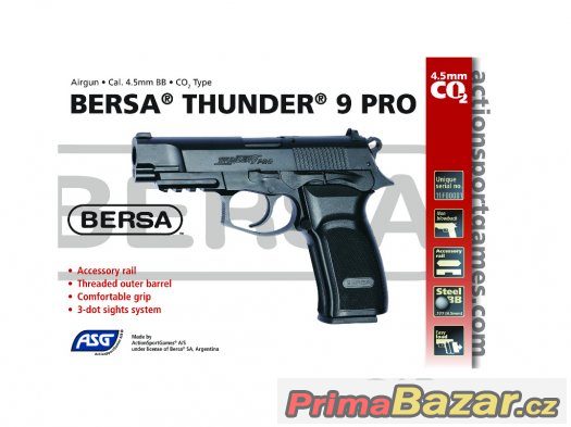 AIRSOFT GAS PISTOLE BERSA THUNDER 9 PRO - NOVÁ – fotografie 5