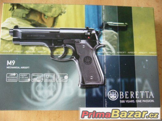 AIRSOFT manual PISTOLE BERETTA M9 World Defender - NOVÁ – fotografie 5