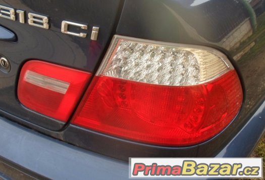 BMW e46 coupe / cabrio - Zadní světla s bílým blinkrem + LED – fotografie 1
