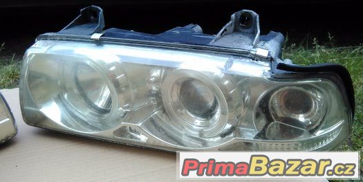 BMW e36 - Přední světla Angel eyes provedení Chrom – fotografie 2