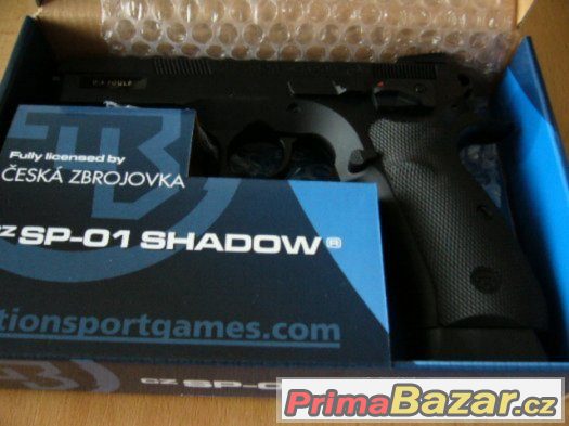 AIRSOFT manual pistole CZ 75 SP-01 Shadow - NOVÁ – fotografie 5