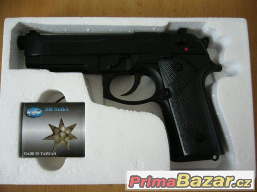 AIRSOFT GAS PISTOLE BERETTA M92F VERTEC - NOVÁ – fotografie 5