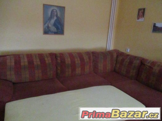 Rohová sedací souprava-rozkládací – fotografie 2