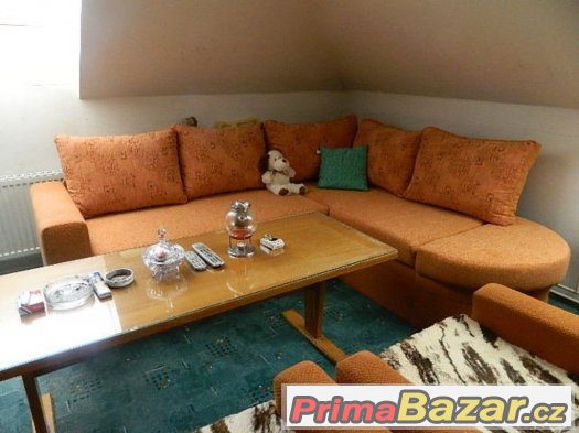Rozkládací rohová sedací souprava – fotografie 1