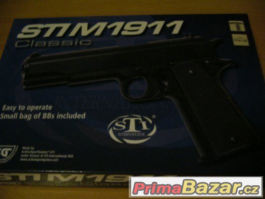 AIRSOFT manual PISTOLE STI-COLT M1911 - NOVÁ – fotografie 4