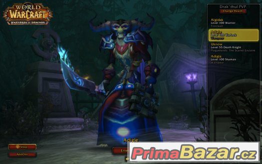 WoW ACC 3x 100 lvl PvP 735-740 item level každá – fotografie 1