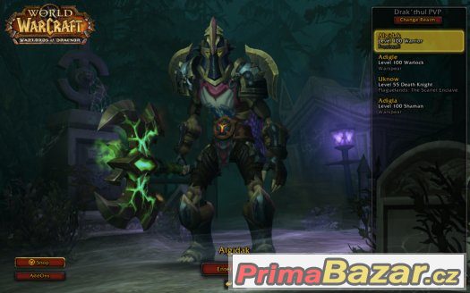 WoW ACC 3x 100 lvl PvP 735-740 item level každá – fotografie 2