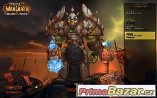 WoW ACC 3x 100 lvl PvP 735-740 item level každá – fotografie 3