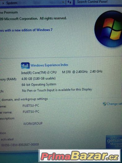 FUJITSU, Core i3 4x2.20GHz, Intel HD, 4GB ram, 500GB – fotografie 4