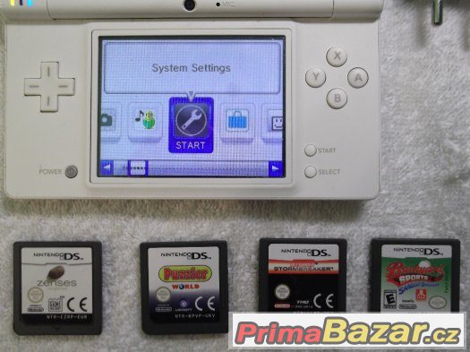 Nintendo DSi - Bílé + 6 x hra - Použité. Funkční-Více fotek – fotografie 2