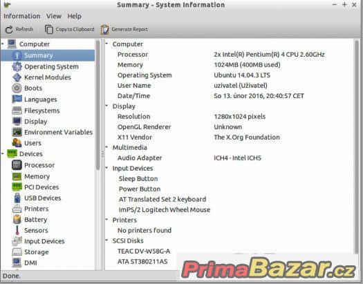 Pentium 4, 1 GB Ram, nVidia 128 MB, 80 GB Sata – fotografie 5