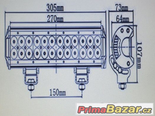 Led bar , světelná rampa led na čtyřkolku aj – fotografie 2