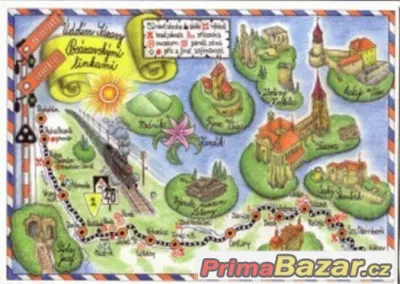 Výlet vlakem, mapky