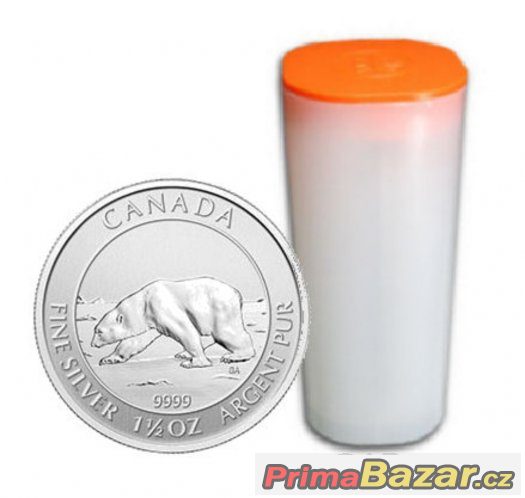 polar bear 1,5Oz mince investicni stribro orig balene NOVE - – fotografie 1