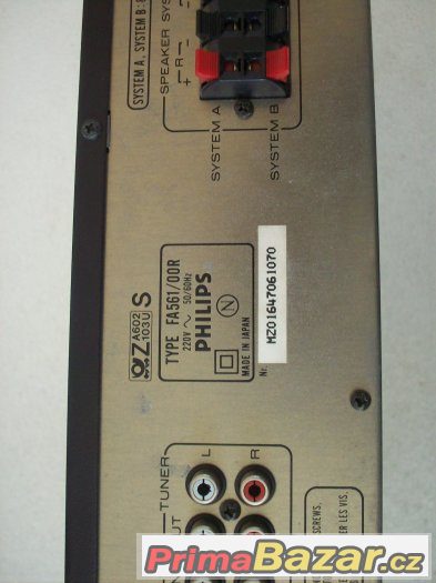 Philips FA 561 stereo amplifier ,Hi-Fi zesilovač. – fotografie 4