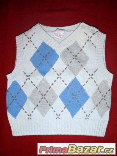 031- Setík tričko TOMMY HILFIGER+3x jeans+vestička NEXT 3-6m – fotografie 4