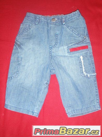 031- Setík tričko TOMMY HILFIGER+3x jeans+vestička NEXT 3-6m – fotografie 5