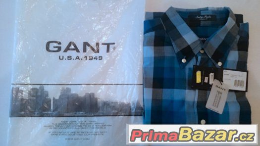 170 - košile GANT Indigo Poplin - vel. L - NOVÁ – fotografie 1