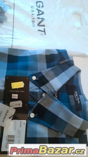 170 - košile GANT Indigo Poplin - vel. L - NOVÁ – fotografie 5