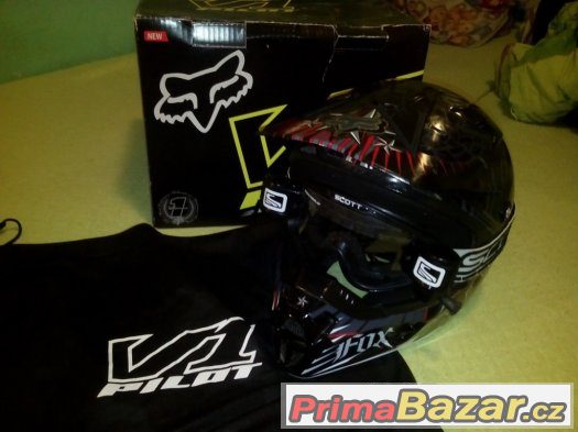 Přilba FOX Racing v1 vel.M, Brýle Scott – fotografie 2