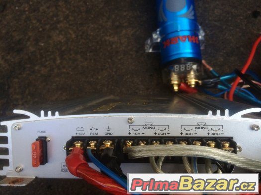 Zesilovač Toxic TX-1000 a kapacitátor Shark – fotografie 2