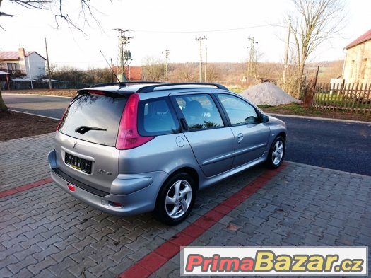 Peugeot 206 SW 1.6 16V - 80kW, serviska, ALU, 1. majitel – fotografie 3