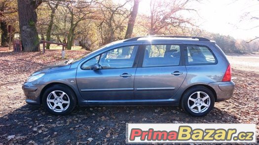 Peugeot 307 break 1.6 HDi - 80kW, serviska, ALU, tažné – fotografie 5